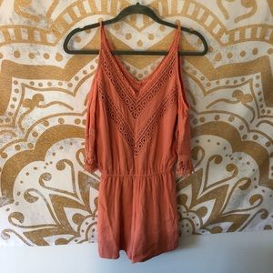 Maurices Coral/Pink Romper